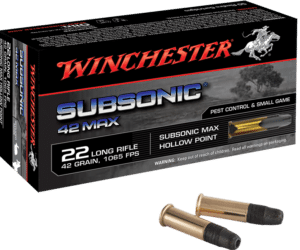 WINCHESTER 22 LR SUBSONIC MAX 42 gr
