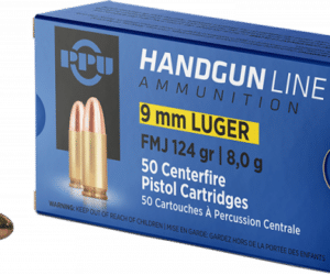 PPU 9mm LUGER FMJ 8,0G