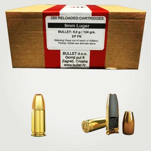 BULLET 9mm LUGER -250KOM