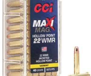 CCI 22WMR MAXI-MAG JHP 40GR
